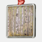 Vogelbomen in een bos (Roerich) Metalen Ornament (Links)