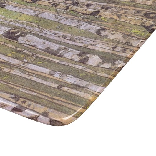 Vogelbomen in een bos (Roerich) Snijplank (Hoek)