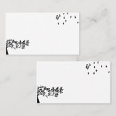 Vogelbomen Natuur met schuim bladeren Visitekaartje (Voorkant / Achterkant)