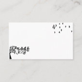 Vogelbomen Natuur met schuim bladeren Visitekaartje (Voorkant)