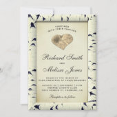 vogelboom - Bark Wood Weddenschap Kaart (Voorkant)