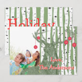  vogelboom - kerstkaart (Voorkant / Achterkant)