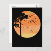 Vogelboom Mooie Natuur van het zonneleven Briefkaart (Voorkant / Achterkant)