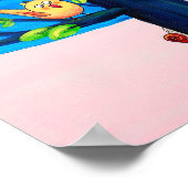 vogelboom | Zachte vogels op een boomkwekerij Poster (Hoek)