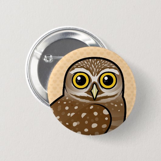 Vogelboomkorren Ronde Button 5,7 Cm (Voorkant /achterkant)