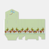 Vogelborte  Geschenkschachtel Bedankdoosjes (Uitgevouwen)