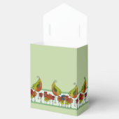 Vogelborte  Geschenkschachtel Bedankdoosjes (Geopend)