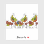 Vogelborte Sticker (Vel)