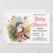 Vogelbos Schattige Baby shower Kaart (Voorkant)