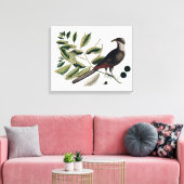  vogelbotanisch canvas afdruk (Insitu (Woonkamer))