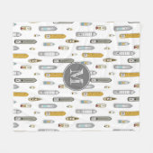 Vogelboten met uitzicht op de rivier ELKE kleur Fleece Deken (Voorkant (Horizontaal))