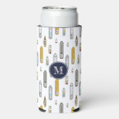 Vogelboten met uitzicht op de rivier ELKE kleur Seltzer Blikjeskoeler (Seltzer Achterkant)