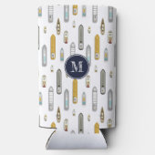 Vogelboten met uitzicht op de rivier ELKE kleur Seltzer Blikjeskoeler (Achterkant)