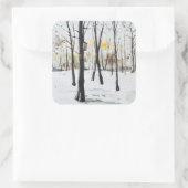 Vogelbox Studie Ohlsdorf 2013 Vierkante Sticker (Tas)