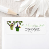 Vogelboxen wijzigen adres verplaatst etiket (Insitu)