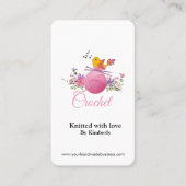 vogelbreinaalden haak visitekaartje (Voorkant)