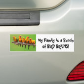 Vogelbreinen Bumpersticker (Op auto)