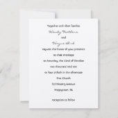 Vogelbride en bruidegom van het huwelijk sparen de save the date (Achterkant)