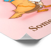 Vogelbrief van iemand die van je houdt poster (Hoek)