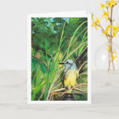 Vogelbriefkaart Kaart (Gele Bloem)