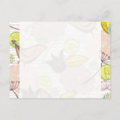 Vogelbroden met snoepgoed bewaren de datum-Briefka Aankondigingskaart (Achterkant)