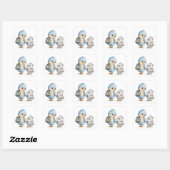 Vogelbroers en -zusters Vierkante Sticker (Vel)