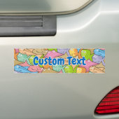 Vogelbumper voor cartoon bumpersticker (Op auto)