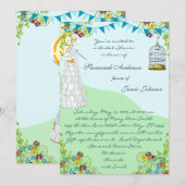 Vogelbundeltuiningsuitnodigingen Kaart (Voorkant / Achterkant)