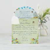 Vogelbundeltuiningsuitnodigingen Kaart (Staand voorkant)