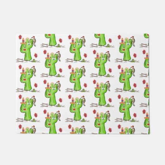 Vogelcactus deurmat (Voorkant)