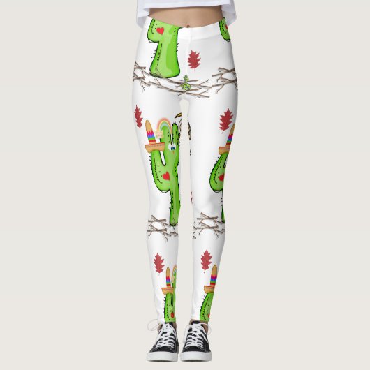 Vogelcactus Leggings (Voorkant)