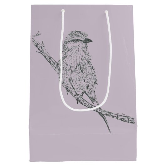 Vogelcadeau Medium Cadeauzakje (Achterkant)