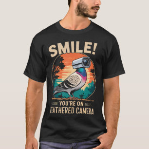 Vogelcamera-drone die surveillancevogel opneemt t-shirt