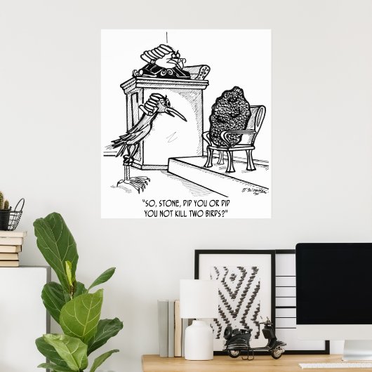 VogelCartoon 2021 Poster (Thuiskantoor)