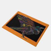 Vogelcellen of rondvogels en vliegers deurmat (Schuin)