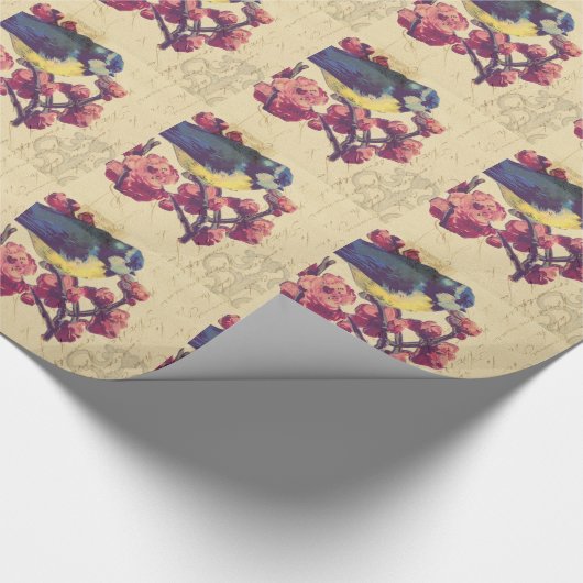  vogelcollage cadeaupapier (Hoek)