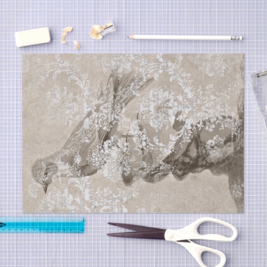 vogelcollage tissuepapier (Craft)