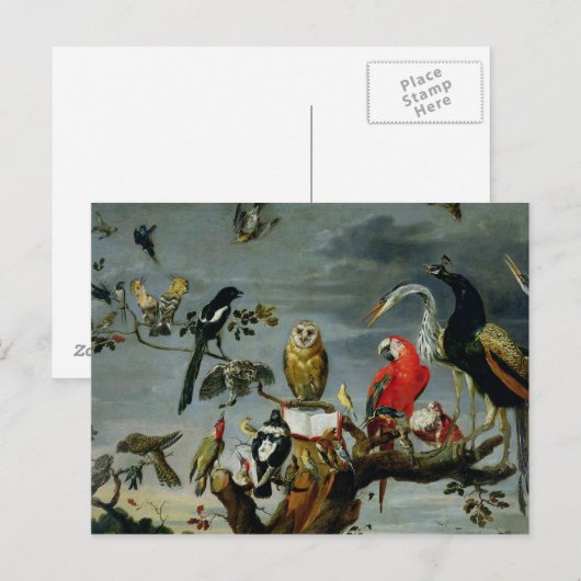 Vogelconcert Briefkaart (Voorkant / Achterkant)