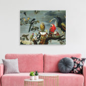 Vogelconcert Canvas Afdruk (Insitu (Woonkamer))