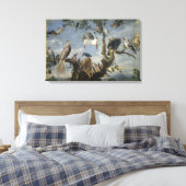 Vogelconcert van Frans Snijders Canvas Afdruk (Insitu (Slaapkamer))