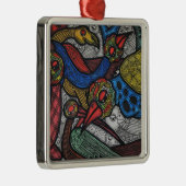 Vogelconferentie Metalen Ornament (Rechts)