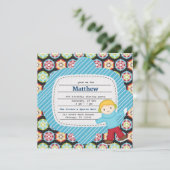 Vogeldag (jongen) kaart (Staand voorkant)