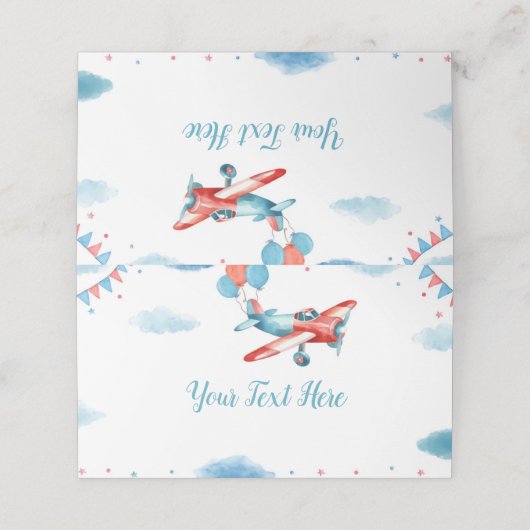  vogeldagkaart plaatskaartje (Buitenkant ongevouwen)