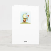 Vogeldagzaadschap met een ventilator kaart (Achterkant)