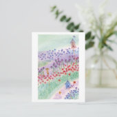 vogeldame briefkaart (Staand voorkant)