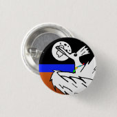 Vogeldansen op de maan ronde button 3,2 cm (Voorkant /achterkant)