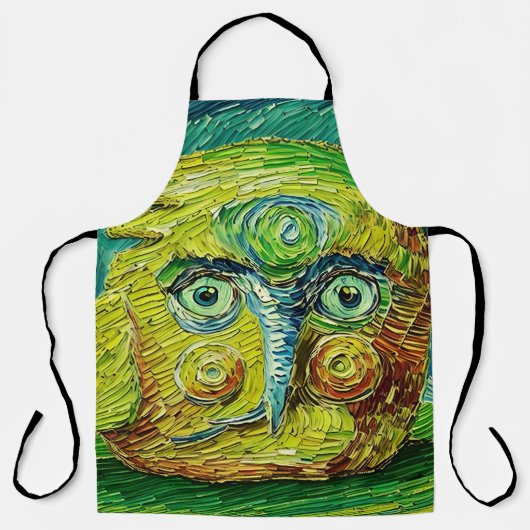 Vogeldier van doodle naar digitaal schort (Voorkant)