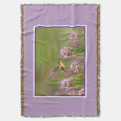 Vogeldieren en wilde bloemen deken (Voorkant Verticaal)