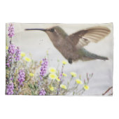 Vogeldieren en wilde bloemen kussensloop (Achterkant)