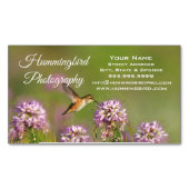 Vogeldieren en wilde bloemen magnetisch visitekaartje (Voorkant)